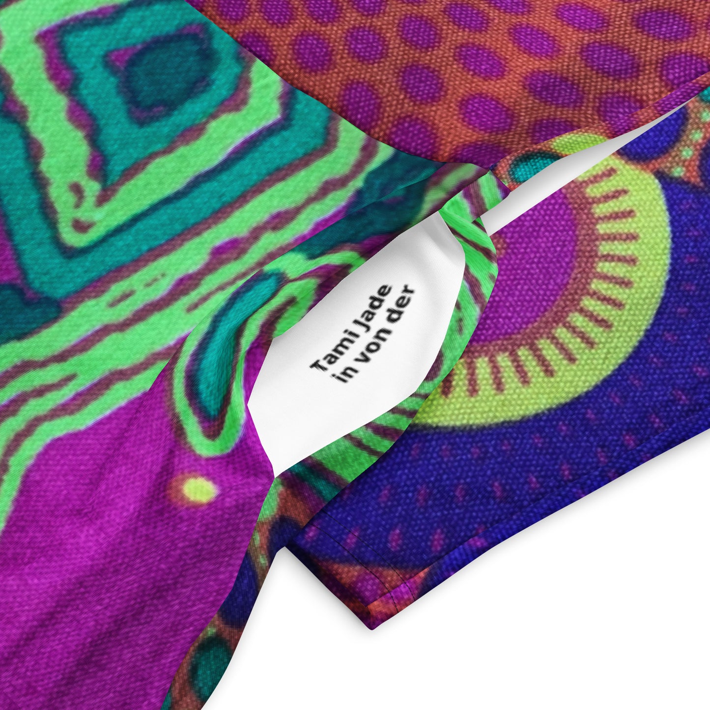 All-over print long sleeve midi dress