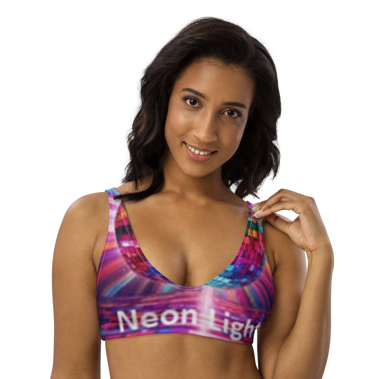 Recycled padded bikini top
