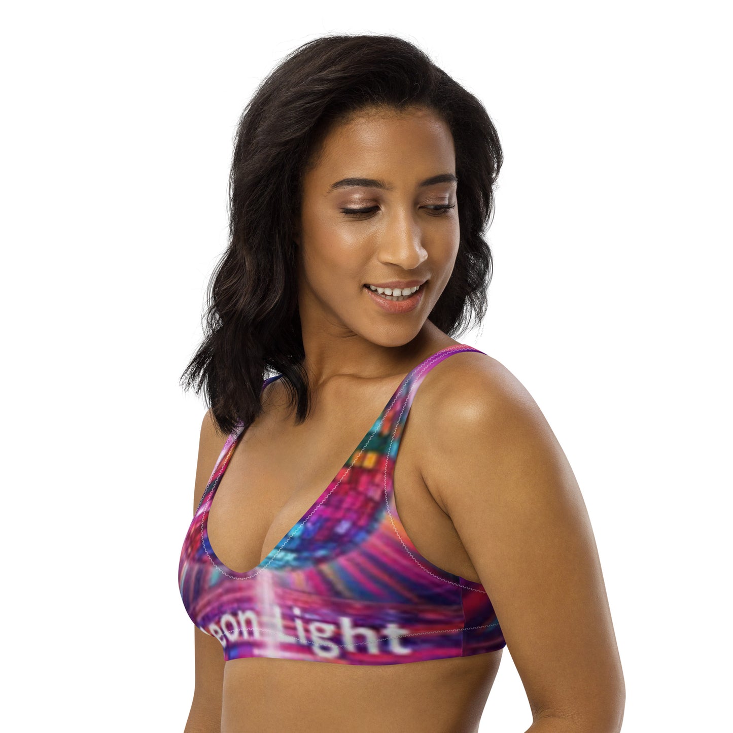 Recycled padded bikini top